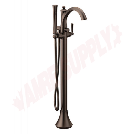 Photo 1 of 655ORB : Moen Wynford One-Handle Tub Filler Includes Hand Shower, Oil Rubbed Bronze