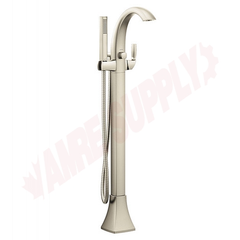 Photo 1 of 695BN : Moen Voss One-Handle Tub Filler Includes Hand Shower, Brushed Nickel