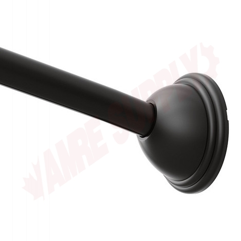 Photo 1 of CSR2160BL : Moen Adjustable Curved Shower Rod, 54 - 72, Black