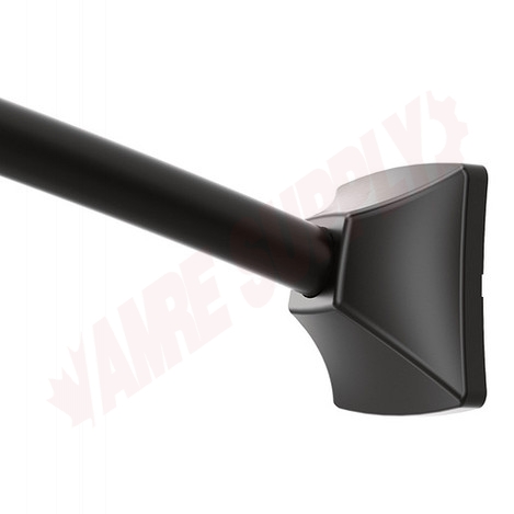 Photo 1 of CSR2164BL : Moen Adjustable Curved Shower Rod, 54 - 72, Black