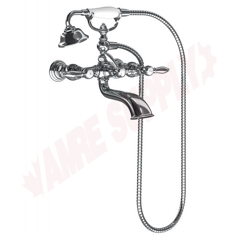 Photo 2 of S22110 : Moen Weymouth Two-Handle Tub Filler Includes Hand Shower, Chrome