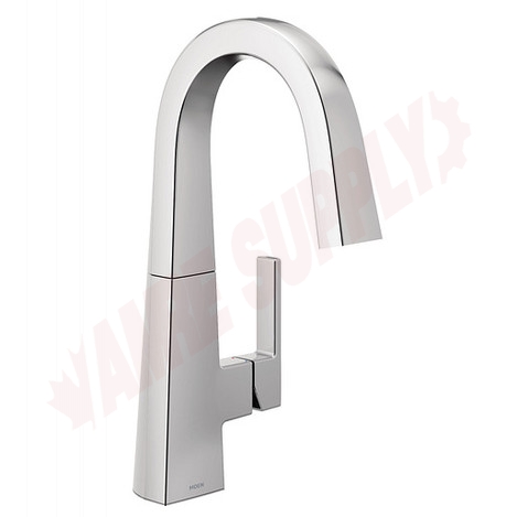 Photo 1 of S55005 : Moen Nio One-Handle High Arc Bar Faucet, Chrome