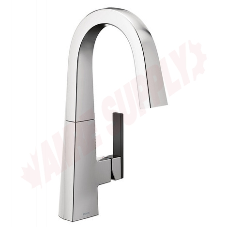 Photo 2 of S55005 : Moen Nio One-Handle High Arc Bar Faucet, Chrome