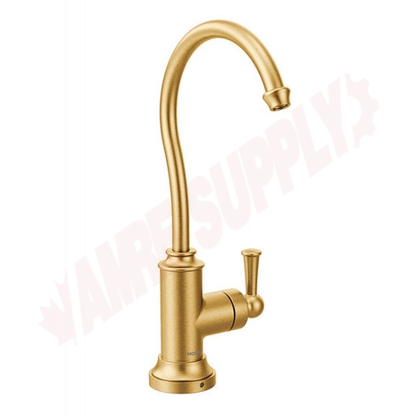 Photo 1 of S5510BG : Moen Sip Traditional One-Handle High Arc Beverage Faucet, Gold
