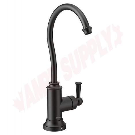 Photo 1 of S5510BL : Moen Sip Traditional One-Handle High Arc Beverage Faucet, Black