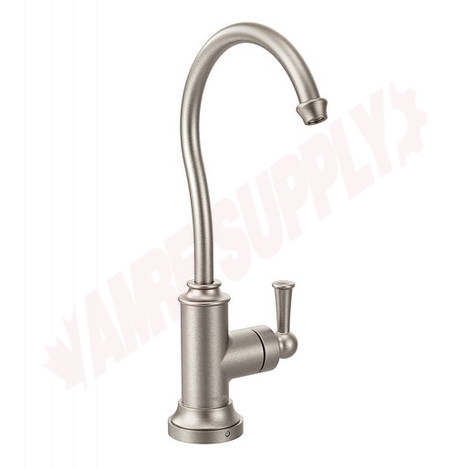 Photo 1 of S5510SRS : Moen Sip Traditional One-Handle High Arc Beverage Faucet, Stainless Steel