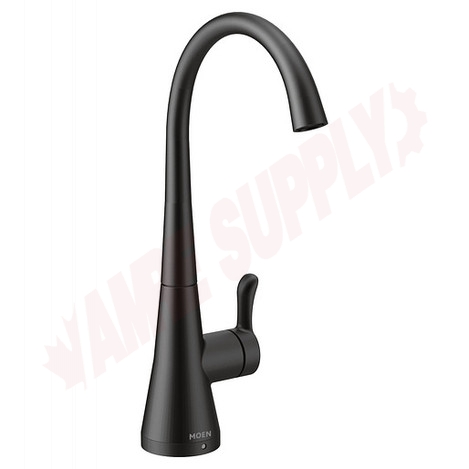 Photo 1 of S5520BL : Moen Sip Transitional One-Handle High Arc Beverage Faucet, Black