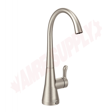 Photo 1 of S5520SRS : Moen Sip Transitional One-Handle High Arc Beverage Faucet, Stainless Steel