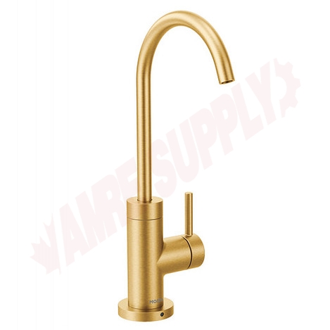 Photo 1 of S5530BG : Moen Sip Modern One-Handle High Arc Beverage Faucet, Gold