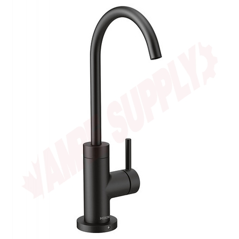 Photo 1 of S5530BL : Moen Sip Modern One-Handle High Arc Beverage Faucet, Black