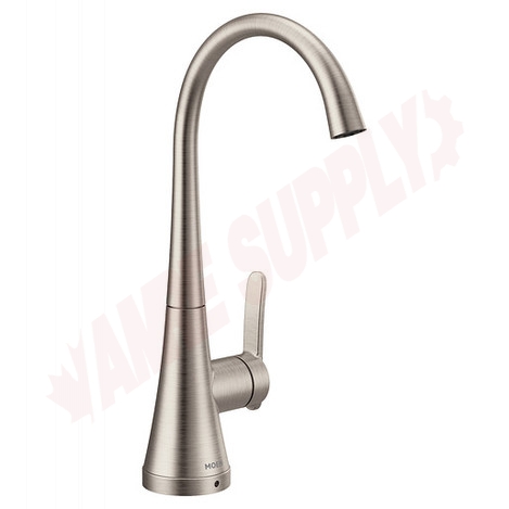 Photo 1 of S5535SRS : Moen One-Handle High Arc Single Mount Beverage Faucet, Stainless Steel