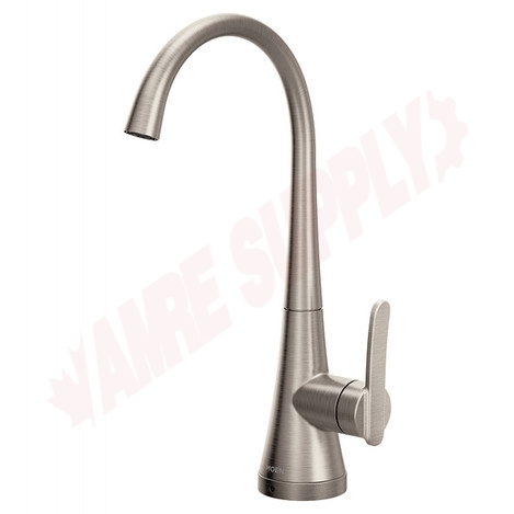 Photo 2 of S5535SRS : Moen One-Handle High Arc Single Mount Beverage Faucet, Stainless Steel