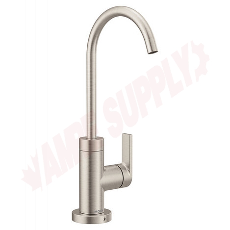 Photo 1 of S5550SRS : Moen Nio One-Handle High Arc Beverage Faucet, Stainless Steel