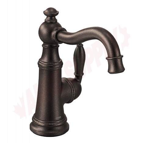 Photo 1 of S62101ORB : Moen Weymouth One-Handle High Arc Bar Faucet, Bronze