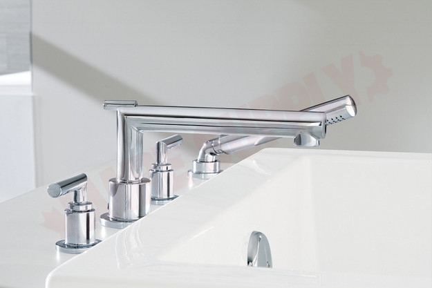 Photo 3 of TS93003 : Moen Arris Two-Handle Roman Tub Faucet, Chrome