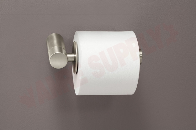 Photo 2 of YB0409BN : Moen Align Single-Post Toilet Paper Holder, Nickel