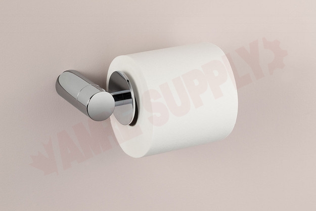 Photo 3 of YB0409CH : Moen Align Single-Post Toilet Paper Holder, Chrome