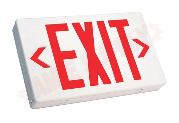 Photo 1 of SLEXSCOWH/IB : Stanpro Exit Sign, Commercial, Steel, Self-Powered