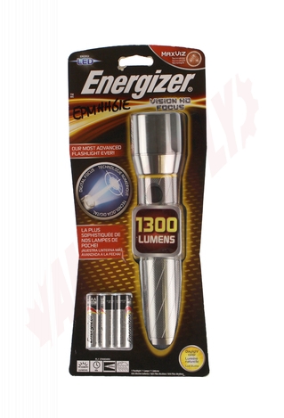 Photo 3 of EPMZH61E : Energizer Vision HD Performance Metal Flashlight, 6xAA Batteries