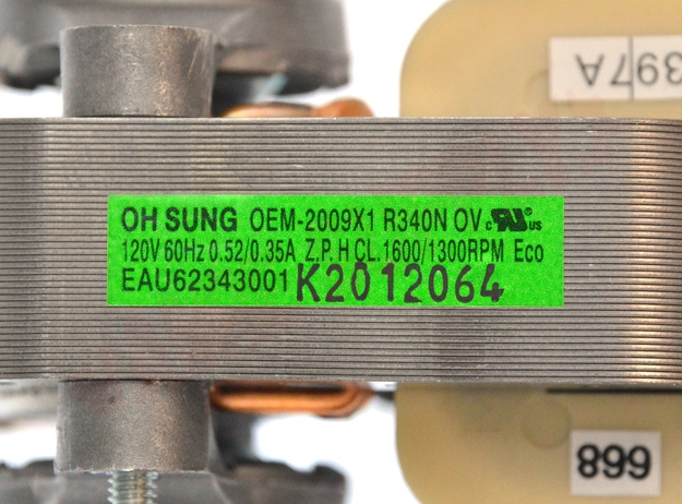Photo 13 of EAU62343001 : LG EAU62343001 Range Oven Convection Fan Motor