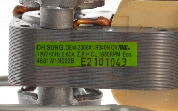 Photo 13 of 4681W1N002B : LG 4681W1N002B Range Oven Convection Fan Motor & Housing