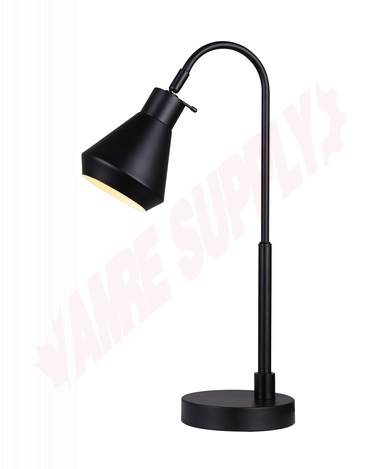 Photo 1 of ITL1020A21BK : Canarm Byck Table Lamp, Matte Black