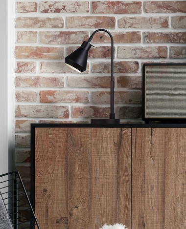 Photo 2 of ITL1020A21BK : Canarm Byck Table Lamp, Matte Black