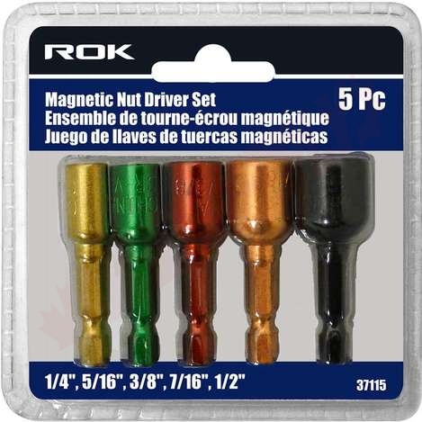 Photo 1 of 37115 : Rok Magnetic Nut Driver Set, 5 Piece