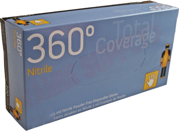 Photo 2 of 2222PF-M : Watson 360 Total Coverage Nitrile Powder Free Gloves, Medium, 100/Box