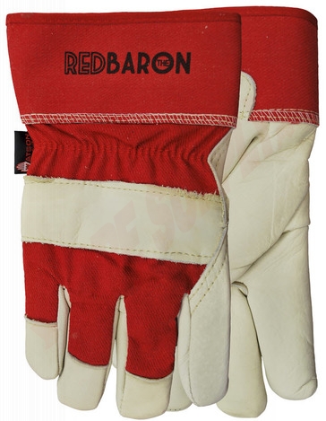 Photo 1 of 4002-M : Watson Red Baron Leather Gloves, Medium