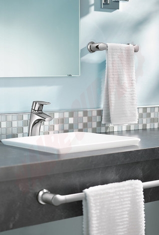 Photo 2 of 6810 : Moen Method One-Handle Low Arc Bathroom Faucet, Chrome