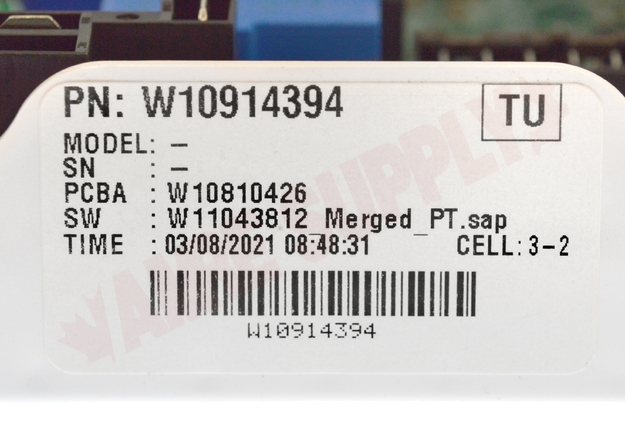 Photo 9 of W11089308 : Whirlpool Dryer Electronic Control Board