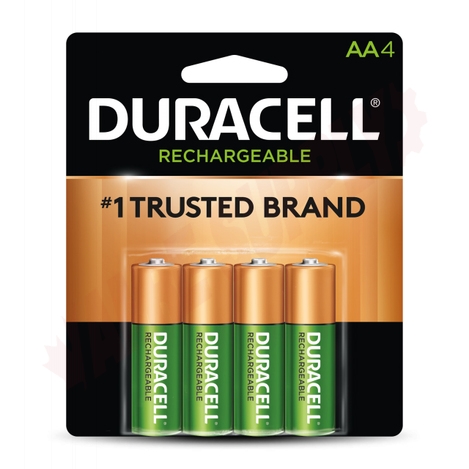Photo 1 of DX1500R4 : Duracell AA Rechargeable NiMH Batteries, 4/Pack