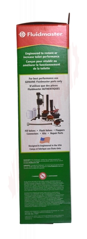 Photo 7 of 400CCRP4 : Fluidmaster Universal Toilet Fill Valve & Flapper Kit 