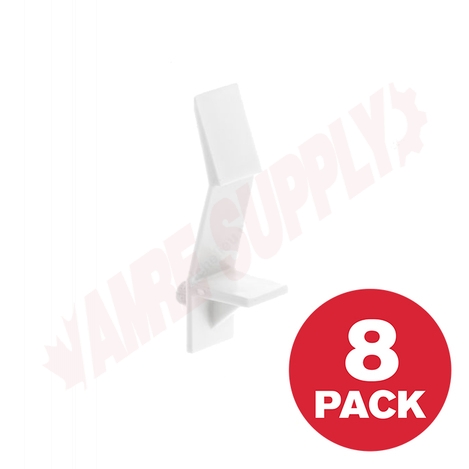 Photo 1 of BP584830 : Richelieu Locking Plastic Shelf Support, 1/4, White, 8/Pack