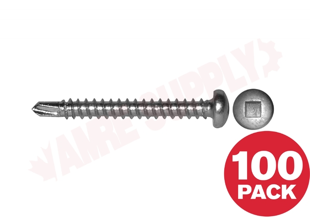 Photo 1 of PKTZ102VP : Richelieu Pan Head Self Tapping Metal Screw, 10 x 2, 100/Pack, Zinc Pleated
