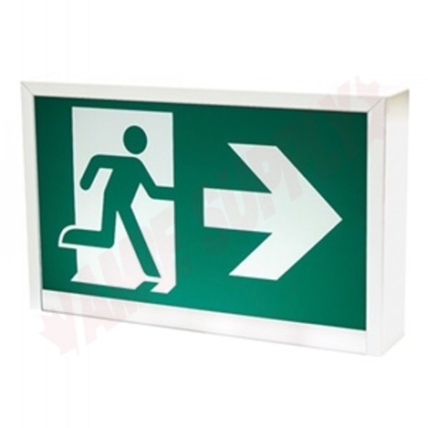 Photo 1 of RMS0WH-UDC : Stanpro Steel Running Man Sign, White