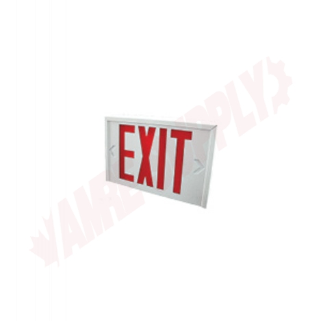 Photo 1 of SLEXSC0WH : Stanpro Steel Exit Sign, White
