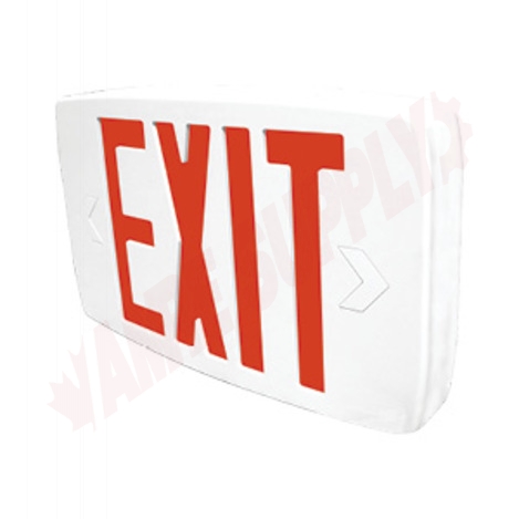Photo 1 of SLEXPC0WH/IB : Stanpro Plastic Exit Sign, 90 Minute Self-Powered LED, White