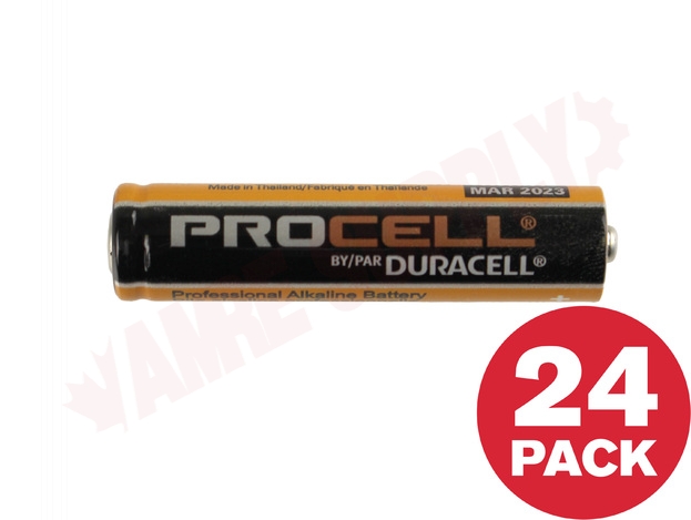 Photo 1 of PC2400 : Procell AAA Alkaline Constant Power Battery, 1.5V, 24/Pack
