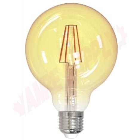 Photo 1 of 67665 : 4.5W G30 LED Filament Lamp, Amber, 2200K
