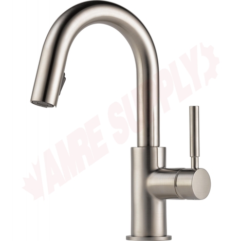 Photo 1 of 63920LF-SS : Brizo SOLNA Single Handle Pull-Down Bar/Prep Faucet, Stainless Steel