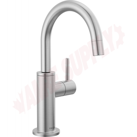 Photo 1 of 1930-AR-DST : Delta Contemporary Round Beverage Faucet, Arctic Stainless