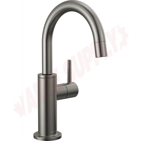 Photo 1 of 1930-KS-DST : Delta Contemporary Round Beverage Faucet, Black Stainless