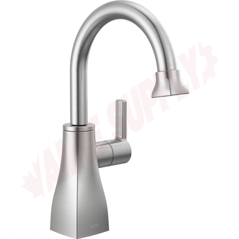 Photo 1 of 1940-AR-DST : Delta Contemporary Square Beverage Faucet, Arctic Stainless