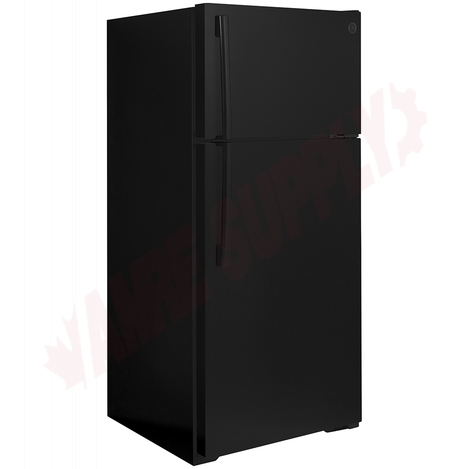 Photo 2 of GTE17GTNRBB : GE Energy Star® Top-Freezer Refrigerator, Black
