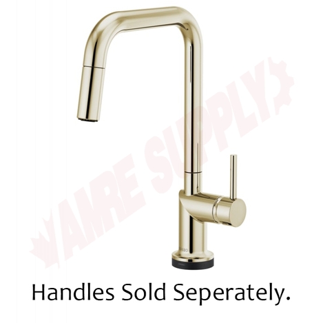 Photo 1 of 64065LF-PNLHP : Brizo ODIN SmartTouch® Pull-Down Faucet with Square Spout - Less Handle, Polished Nickel
