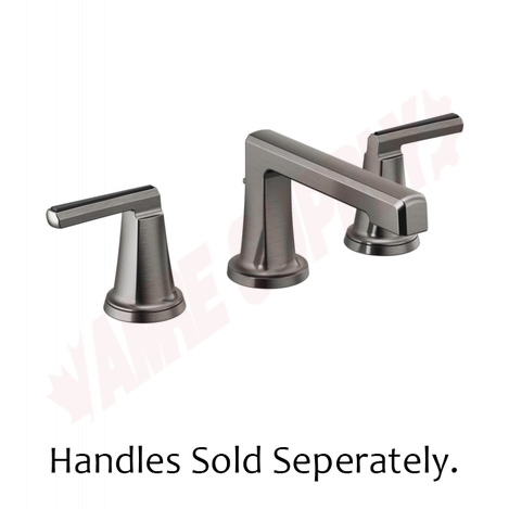 Photo 1 of 65397LF-SLLHP-ECO : Brizo LEVOIR Widespread Lavatory Eco Faucet with Low Spout - Less Handles, Luxe Steel