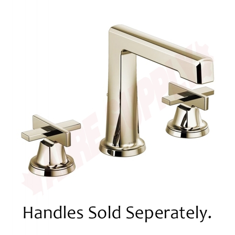 Photo 1 of 65398LF-PNLHP : Brizo LEVOIR Widespread Lavatory Faucet With High Spout - Less Handles, Polished Nickel
