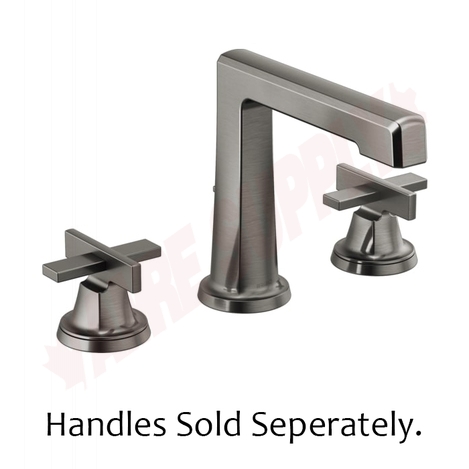 Photo 1 of 65398LF-SLLHP-ECO : Brizo LEVOIR Widespread Lavatory Eco Faucet with Low Spout - Less Handles, Luxe Steel